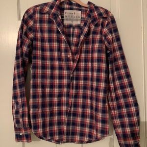 Frank and Eileen red white and blue flannel.